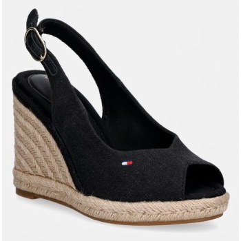 tommy hilfiger σανδάλια σε σφήνα flag