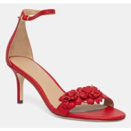  lauren ralph lauren σανδάλια ψηλοτάκουνα δερμάτινα allie m flwr