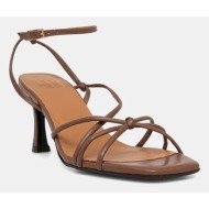  billi bi σανδάλια ψηλοτάκουνα δερμάτινα