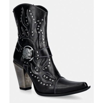new rock μποτάκια γυναικεία δερμάτινα
