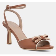  valentino σανδάλια ψηλό τακούνι δέρμα cuoio dress