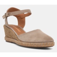  verbenas εσπαντρίγιες σε σφήνα γυναικεία σουέτ malena serraje/tan