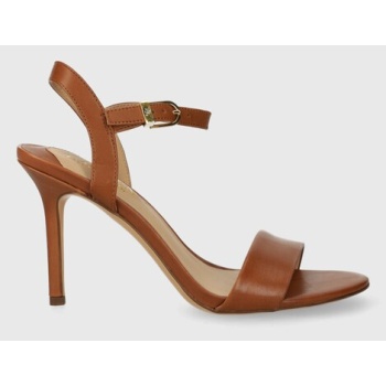 δερμάτινα πέδιλα lauren ralph lauren
