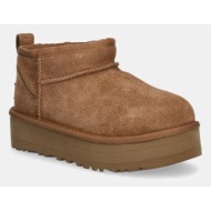  μπότες σουέτ για παιδιά ugg classic ultra mini platform