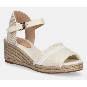 πέδιλα tommy hilfiger fringe canvas