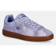  lacoste baseshot sneakers sneakers γυναικεία σουέτ