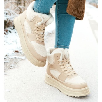 sinsay - μπότες για το χιόνι - μπεζ