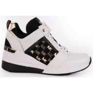  michael kors παπουτσια sneakers georgie trainer logo μαυρο/λευκο