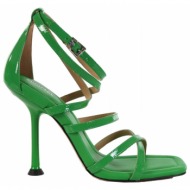  michael kors παπουτσια πεδιλα ιμανι strappy logo πρασινο