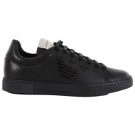  emporio armani παπουτσια sneakers logo μαυρο