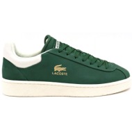  lacoste παπουτσια sneakers baseshot prm 124 πρασινο-λευκο
