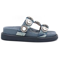  kurt geiger παπουτσια σανδαλια οrson crystal tzin denim μπλε