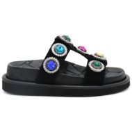  kurt geiger παπουτσια σανδαλια οrson crystal σουετ μαυρο