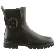  hogl παπουτσια mποτακια φερμουαρ αγκραφα μαυρο