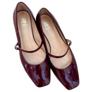  marella emme παπουτσια μπαλαρινες valle οψη λουστρινι μπορντω