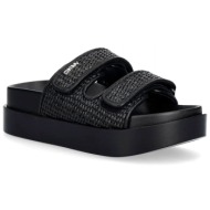  dkny παπουτσια παντοφλες piper platform san logo μαυρο