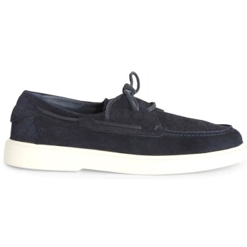 harmont&blaine παπουτσια boat suede μπλε