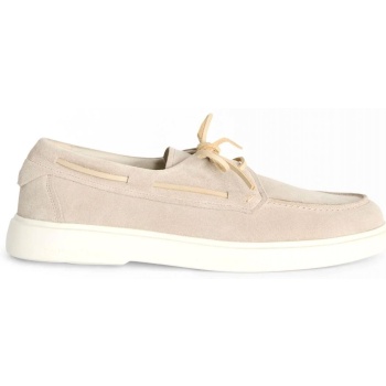 harmont&blaine παπουτσια boat suede μπεζ