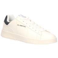  la martina παπουτσια sneakers logo λευκο-μπλε