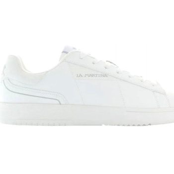 la martina παπουτσια sneakers logo λευκο