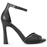  dkny παπουτσια πεδιλα cirelle ankle stra μαυρο