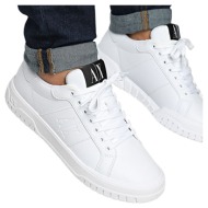  ανδρικό υπόδημα armani exchange xm000128af10859-u0002 ασπρο