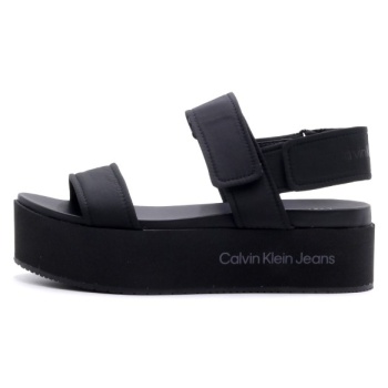 calvin klein flatform sandal softny