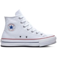  converse all star eva lift canvas platform δίπατα μποτάκια sneakers λευκά