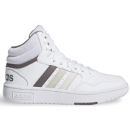  adidas hoops 3.0 εφηβικά οικονομικά μποτάκια sneakers λευκά