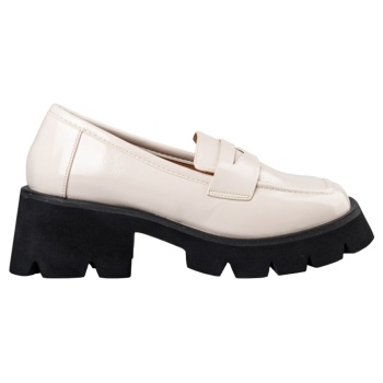 missnv loafers v84-18371-36 μπεζ