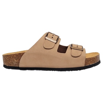 plakton δερμάτινα flatforms 340010 taupe