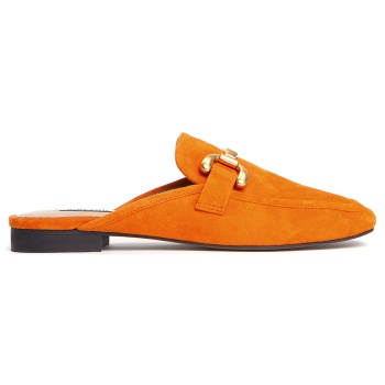 bibi lou flat suede mules σε πορτοκαλί σε προσφορά