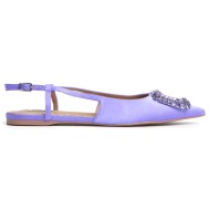  bibi lou slingback satin γόβες σε λιλά