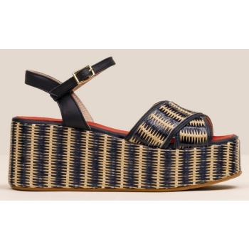 raffia platform σε μπλε σε προσφορά