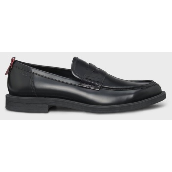 hugo ανδρικά loafers slip-on δερμάτινα