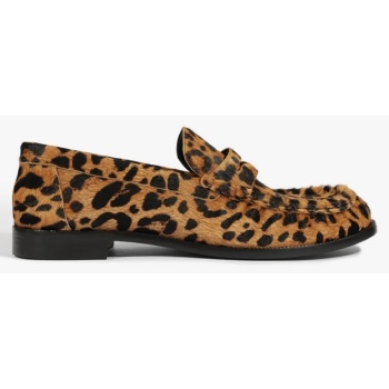 schutz γυναικείο loafer flat από δέρμα