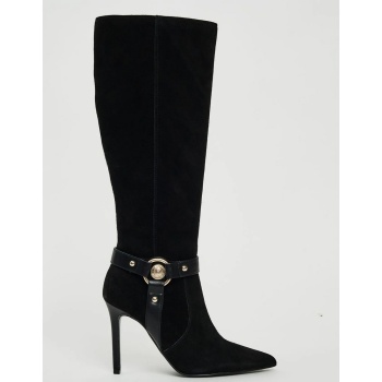 gaudi γυναικεία μπότα από σουέτ με ψηλό
