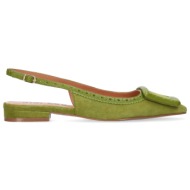 bibi lou γυναικεία slingbacks δερμάτινα με αγκράφα και διάτρητες λεπτομέρειες