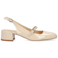  andres machado triana-13 δερμάτινη γόβα μπεζ 5,5cm