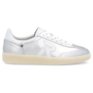  rieker w2200-90 ανατομικά δερμάτινα sneaker ασημί