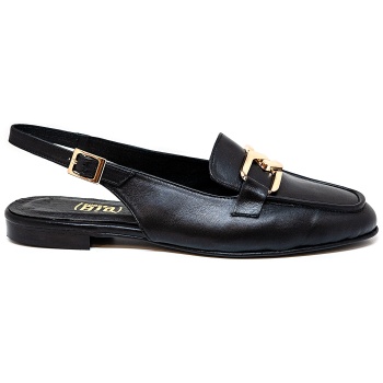 bigshoes ga1153-01 δερμάτινη μπαλαρίνα