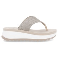  rieker w3054-60 ανατομικό πέδιλο μπεζ γκρι 3,5cm