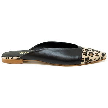 bigshoes ga1162-01 δερμάτινο mule μαύρο σε προσφορά