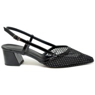  bigshoes mx22137-01 δερμάτινη γόβα μαύρο 5.5cm