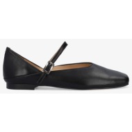  andres machado lili-01 δερμάτινη μπαλαρίνα μαύρη