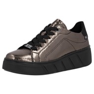  rieker w2601-91 ανατομικά δερμάτινα sneaker μπρονζέ
