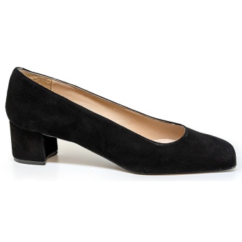 bigshoes mx9131-01 δερμάτινη γόβα μαύρη