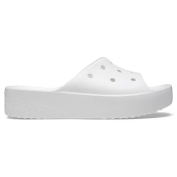 crocs classic 223011-01 παντόφλα λευκό