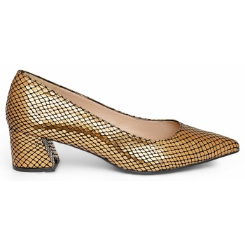 bigshoes mx9122-06 γόβα 5.5cm χρυσό