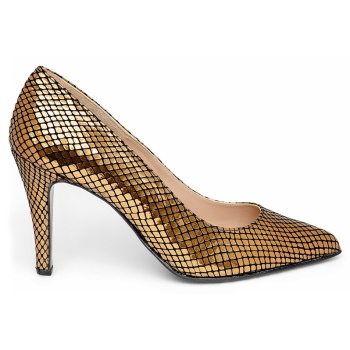 bigshoes mx9120-06 γόβα 8cm χρυσό